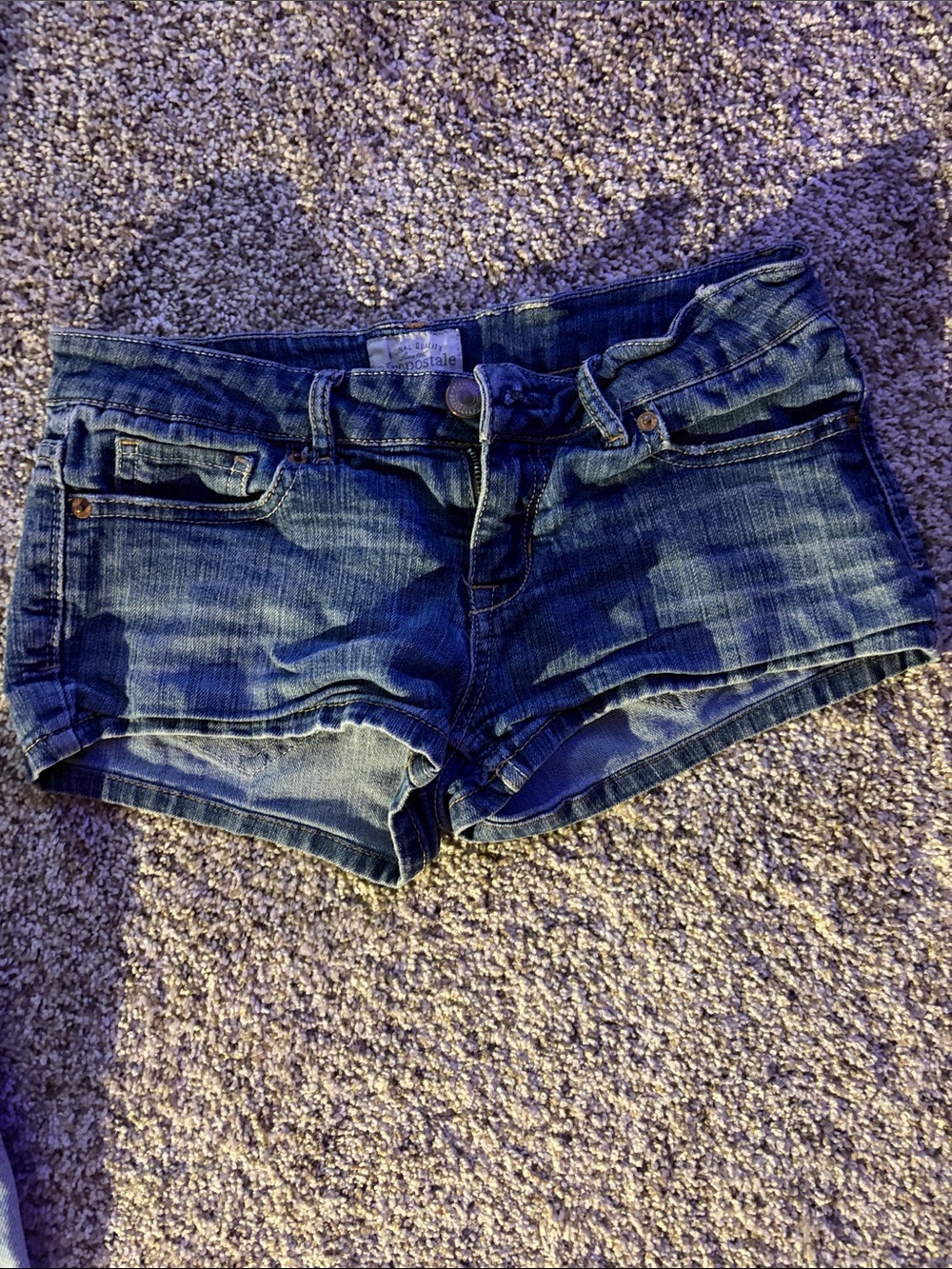 Aeropostale Dark Blue Women's Denim Short Shorts